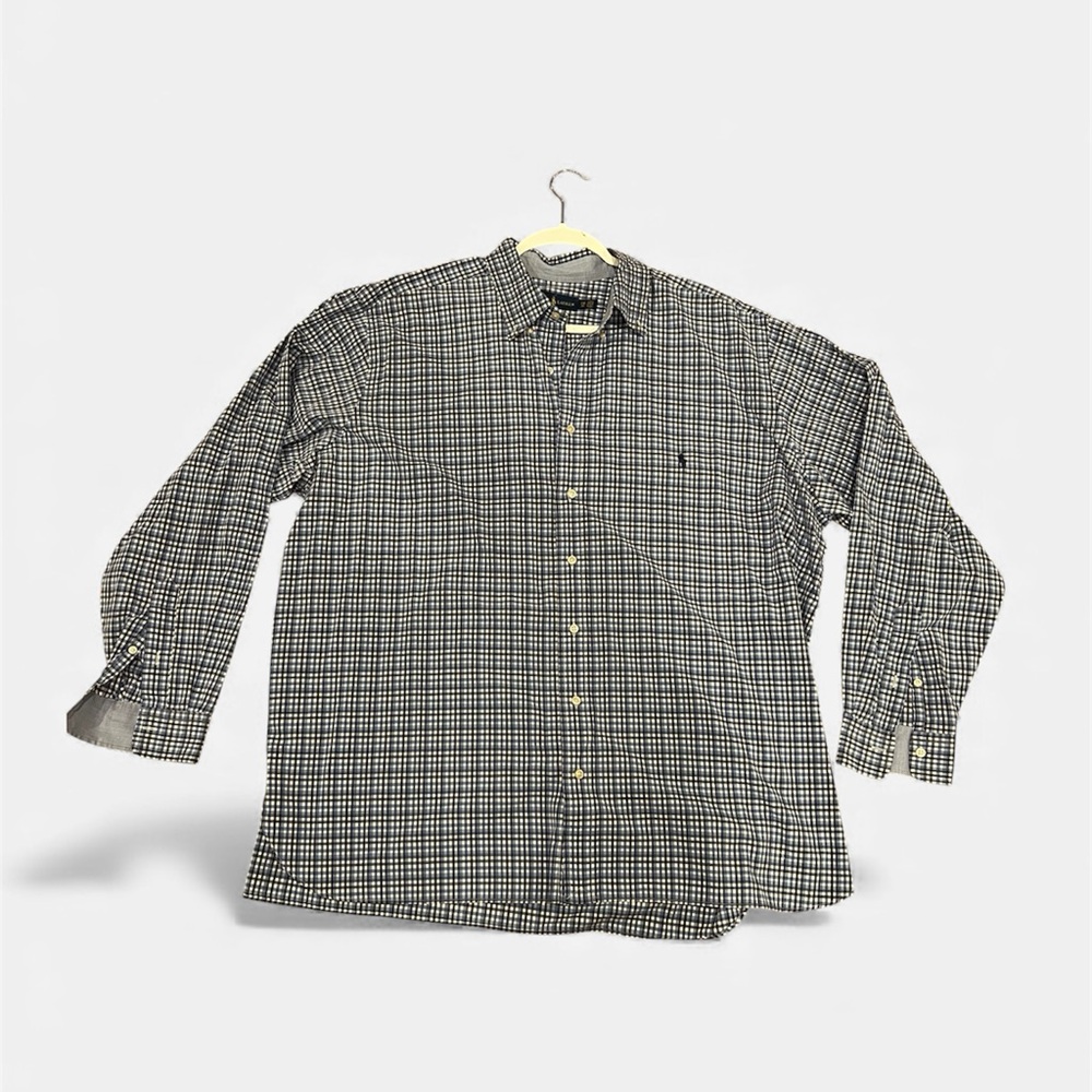 Ralph Lauren Men’s Button-Down Shirt – 2XB – 100% Cotton Stretch